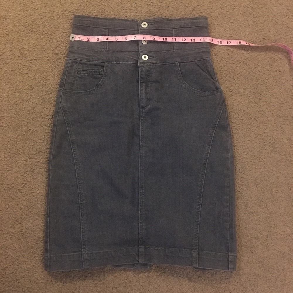High waisted denim skirt - Picture 5 of 7